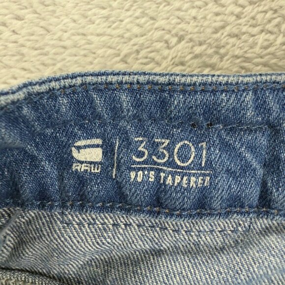 G Star RAW 3301 90’s Tapered Denim Jeans Women’s 26 x 32 US - Picture 2 of 16